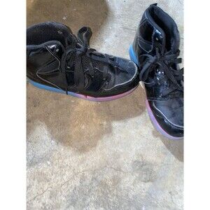 AND1 Big Girls Providence Black High-Top Basketball Sneakers Shoes Size 2